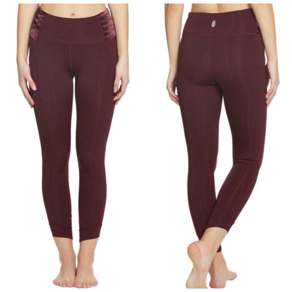 Free People Movement Wonderstruck Velvet leggings